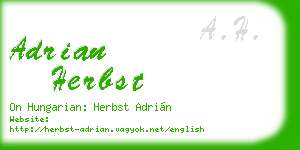 adrian herbst business card